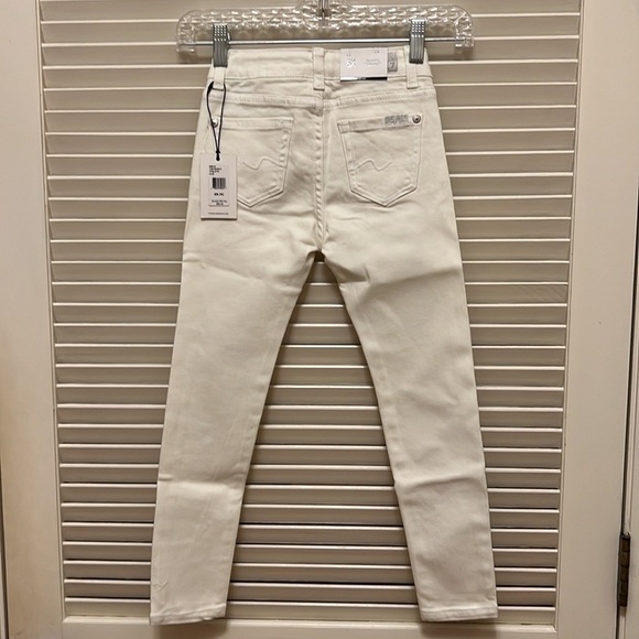 33. 7 For All Mankind Super Skinny Jeans in Clean White - Picture 10 of 17